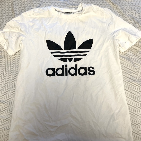 WHITE ADIDAS T-SHIRT - Picture 1 of 1